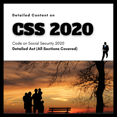 Code on Social Security, 2020